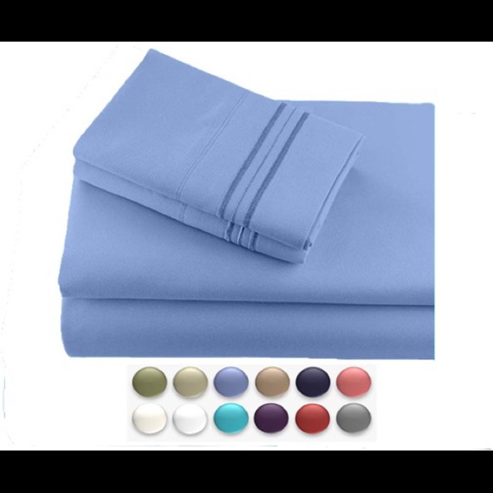 Bamboo Sheets Set 1800 Series Luxury-Queen 4 Piece